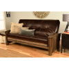 Craftsman Mission Morris Hardwood Sofa Futon Leather